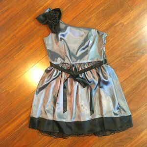 Metalic Grey Trixxi Mini Dress